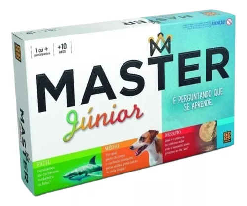 Jogo Tabuleiro Perguntas E Respostas Master Júnior Educativo - R$ 112,9