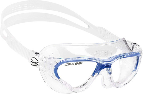 Goggles Natacion Cressi Adulto Cobra Clear/ Blue Color Blanco