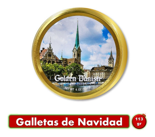 Galletas De Mantequilla Navideñas Golden Danish 113gr