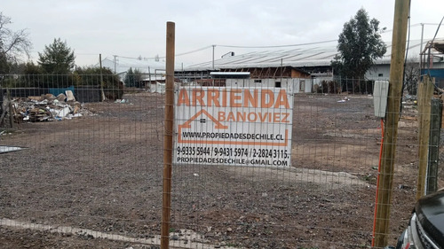 Arriendo Paine Terreno Bodegaje Estacionamiento Caletera Pan