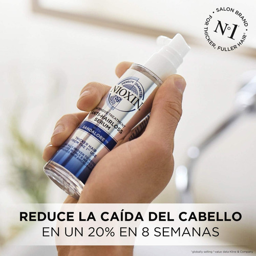 Imagen 2 de 5 de Nioxin Tratamiento Anticaída Intensivo Anti Hair Loss Serum