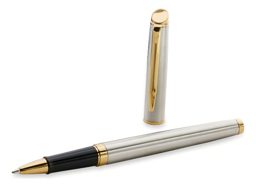 Boligrafo Hemisphere Stainless Steel Gt Rollerball Waterman Tinta Negro Exterior Gris