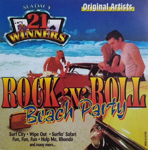 Rock 'n' Roll - Cd Nuevo   Beach Party   21 Temas Éxitos