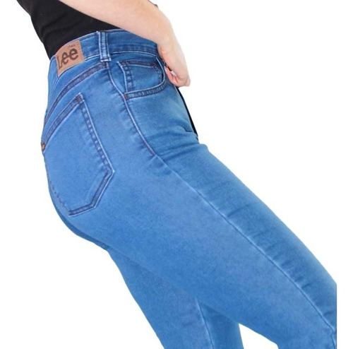 Jean Skinny Lec Lee Para Mujer - Índigo Medio