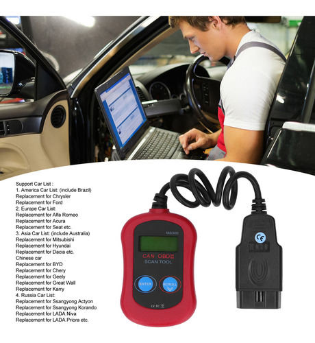 Lector De Códigos Ms300 Obdii Scanner, Herramienta De Diagnó