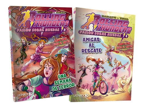 ** 2 Libros Rolling Thunders ** Incluye Juego De Naipes