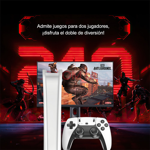 Joystick de controle sem fio 4k cor branca