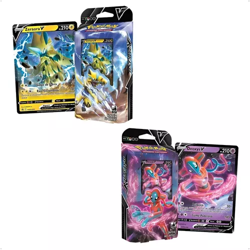 Kit 2 Decks Pokémon Cartas Baralho Batalha Deoxys Zeraora V - R$ 134,69