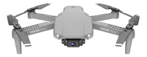 Mini drone LSKJ E99 Pro2 Single camera con cámara FullHD gray 3 baterías