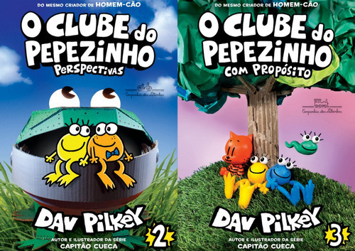 O Clube Do Pepezinho Volumes 2 E 3, De Dav Pilkey. Editora Companhia Das Letrinhas, Capa Mole Em Português, 2021