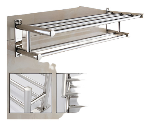 Estante De Toalla Montado En La Pared Del Acero Inoxidable E