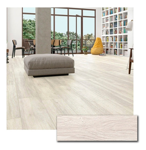 Porcelanato Arce Blanco Alberdi 20x60 Simil Madera X M2 1ª