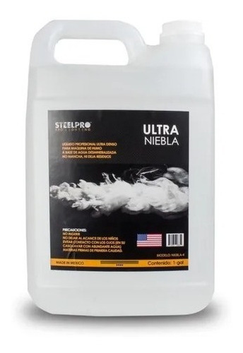 Líquido De Humo Ultra Niebla, 1 Galón, Steelpro Fragancia Neutro