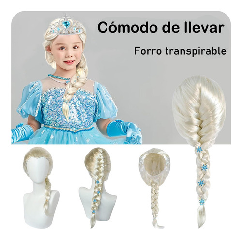 General Princesa Corte De Cabelo Elsa Do Gelo Para Meninas