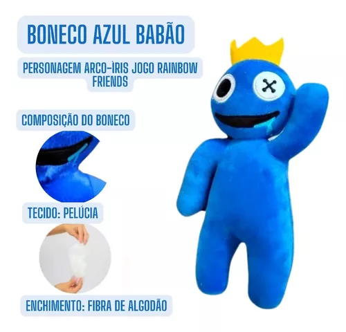 Personagem Blue Azul Babão Rainbow Friends Pelúcia