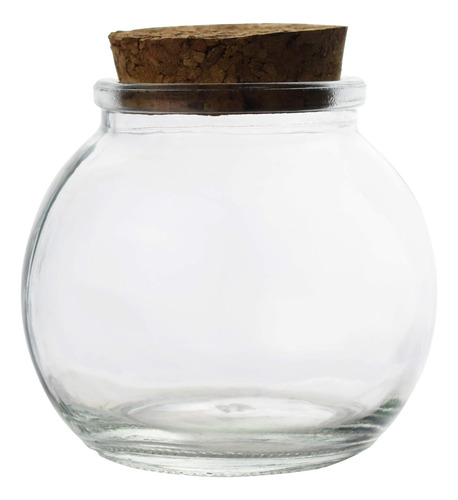 Botella De Vidrio Transparente Con Tapón De Corcho, Formas S