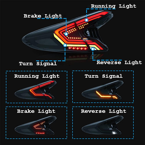 Luces Traseras Led Para Toyota C-hr 2018 2019 2020 Start-up
