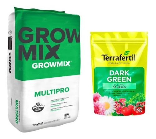 Sustrato Growmix Terrafertil Multipro 80lt Dark Green Grow