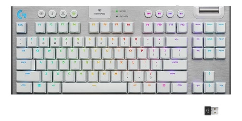 Alambre Táctil Blanco Logitech G915 Tkl Sin Llave A La Veloc