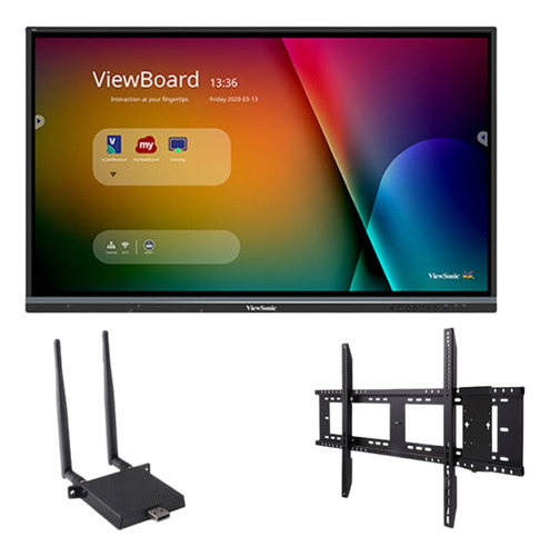 Kit Pantalla Interactiva Viewboard 7552 4k, Soporte Y Wifi