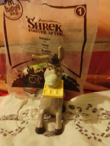 Figura Burro Sherk Promocional Mcdonald's 