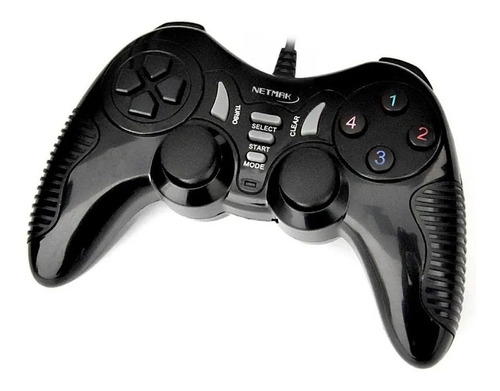 Imagen 1 de 5 de Joystick Usb Para Pc - Netmak - Con Vibración - Gamepad