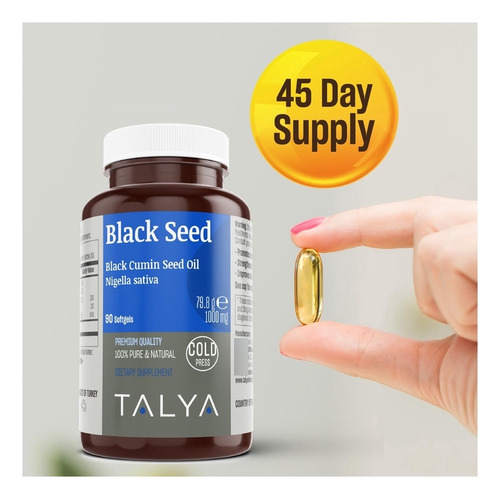 Talya Cápsula Blanda De Aceite De Semilla Negra Con Timoqui