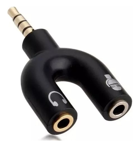 Splitter 3.5mm Adaptador Audio Separa Micrófono Audífono Pc 