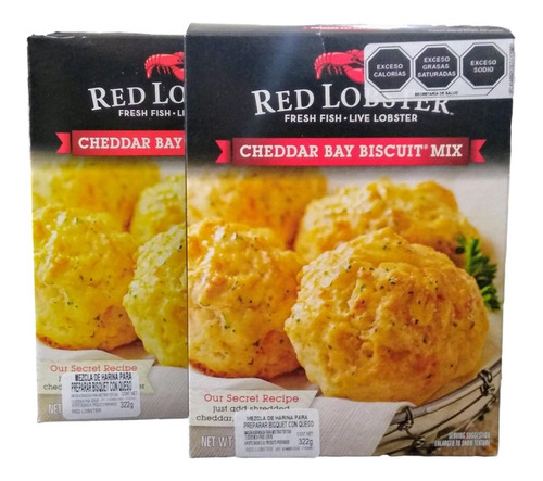 2 Pack Red Lobster Mezcla De Harina P/ Bisquet Con Queso  