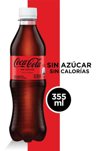 Refresco Coca - Cola Sin Azúcar Pet 355ml 8 Unidades