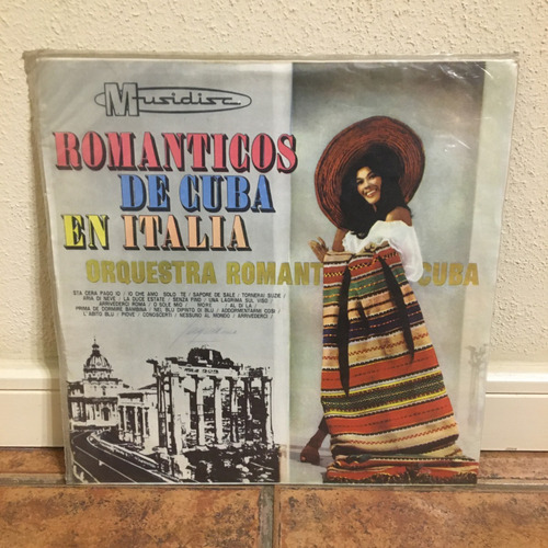 Antiguo Vinilo Lp Románticos De Cuba En Italia - Musidisc