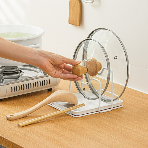 Estante Con Tapa Para Ollas, Tabla De Cortar, Colocar Sobre