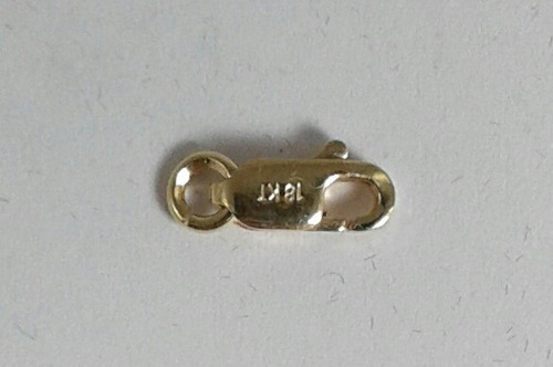 Cierre Mosqueton Oro 18k Argolla Inlcuida 0,7grs Garantia Jr