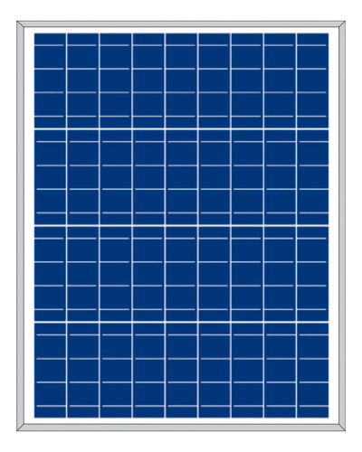 Panel Solar Plm-050-p-36 50w Paneles Solares Fema