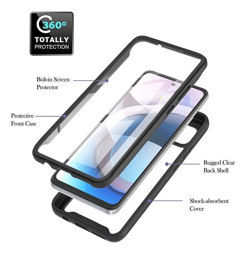 Capa Ace 3 Em 1 Robusta Para Motorola Moto One 5g C1872