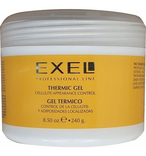 Gel Exel Termico Celulitis Corporal 500 Grs
