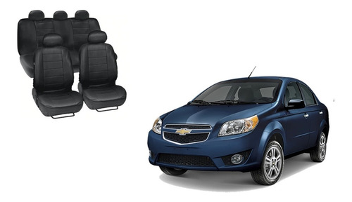 Fundas Para Asiento En Tacto Piel Chevrolet Aveo 2016