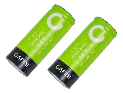 02 Batería 26650 Litio Recargable 3.7v 4.2v 2000 Mah