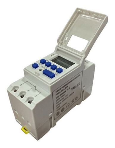 Timer Temporizador Digital Programable Riel Din 220v 25amp
