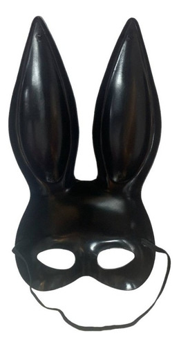 Máscara sensual de conejo de carnaval de Ariana Grande con corbata, 2 unidades, color negro