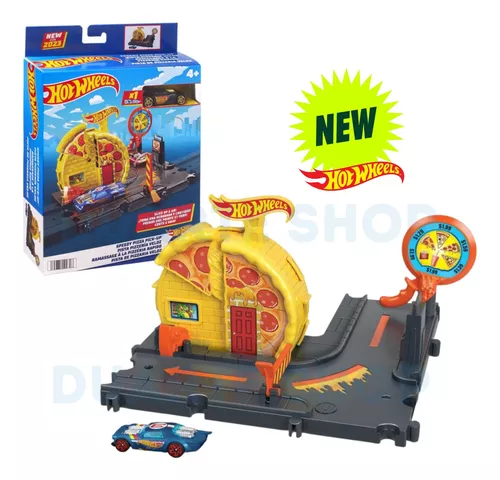 Pista Hot Wheels com Carrinho - Pizzaria Veloz - City - Mattel