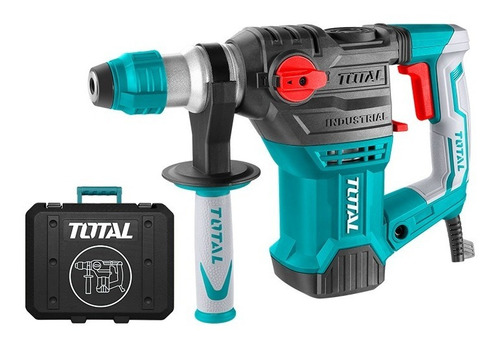 Imagen 6 de 6 de Rotomartillo Industrial Sds Plus 1500w + 5pzas Total Color Verde