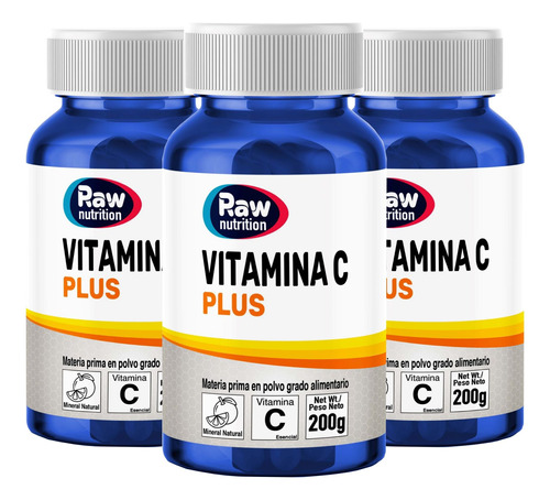 Vitamina C Polvo 200g X 3 Unds - g a $208