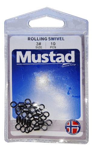 Sacavuelta Para Pesca Mustad #3 X 10pcs