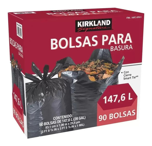 Bolsas Para Basura De Plástico Grandes Con Dispensador 90 Pz