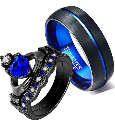 Ringcrown Anillos Para Parejas, Anillos De Boda De Tungsteno