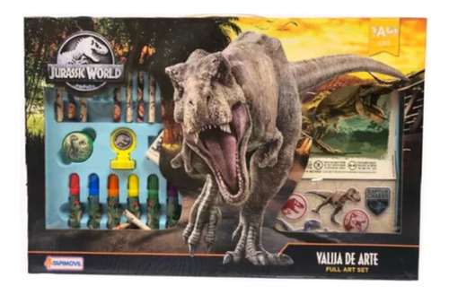 Valija De Arte Kit Coloreo Dino Jurassic World Dinosaurios 