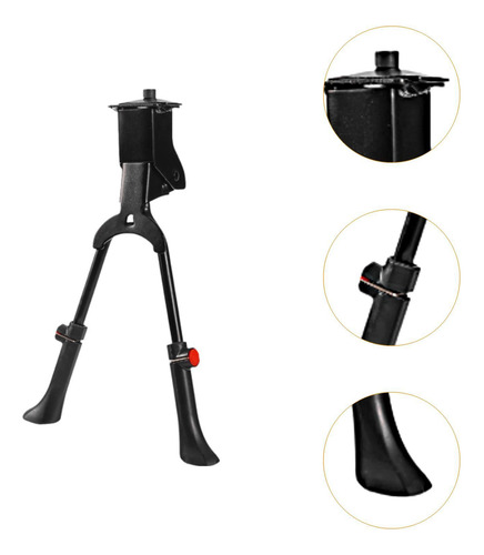 Pata De Cabra De Doble Pata Para Bicicleta, No Ajustable