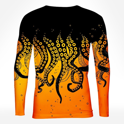 Playera Full Print Manga Larga Talla Extra 3xl