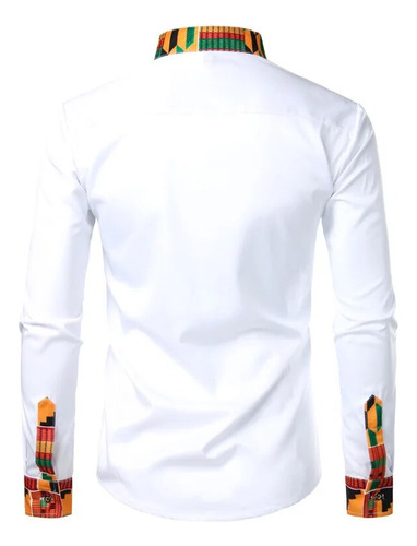 Camisas De Manga Larga Para Hombre Dashiki African Shirt Clu